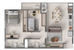 Apartamento de 2 quartos, 60m² no bairro Saguaçu, em Joinville | Eu Corretor